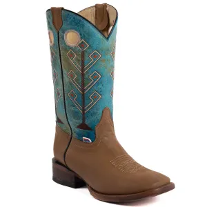 RockinLeather Women's Crazy Horse Cowhide Western Boot