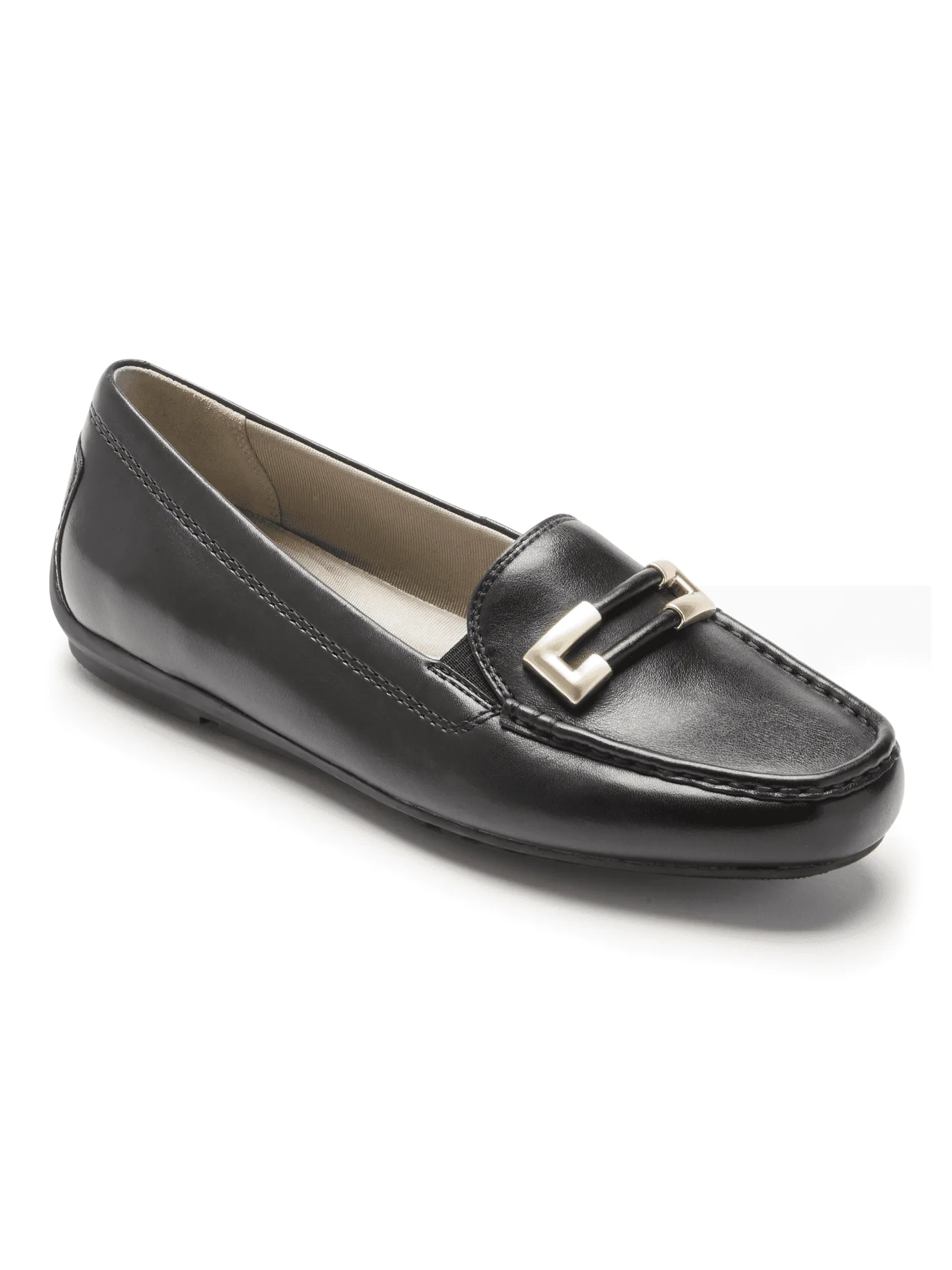 Rockport Women's Total Motion Driver Ornament Loafer Black CI4643