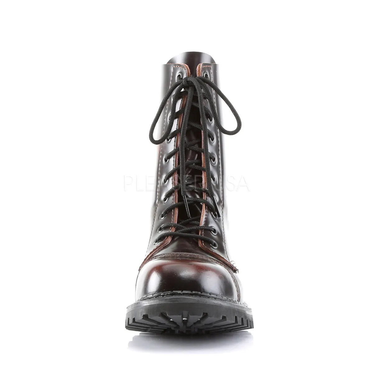 ROCKY-10  Burgundy Rub-Off Leather