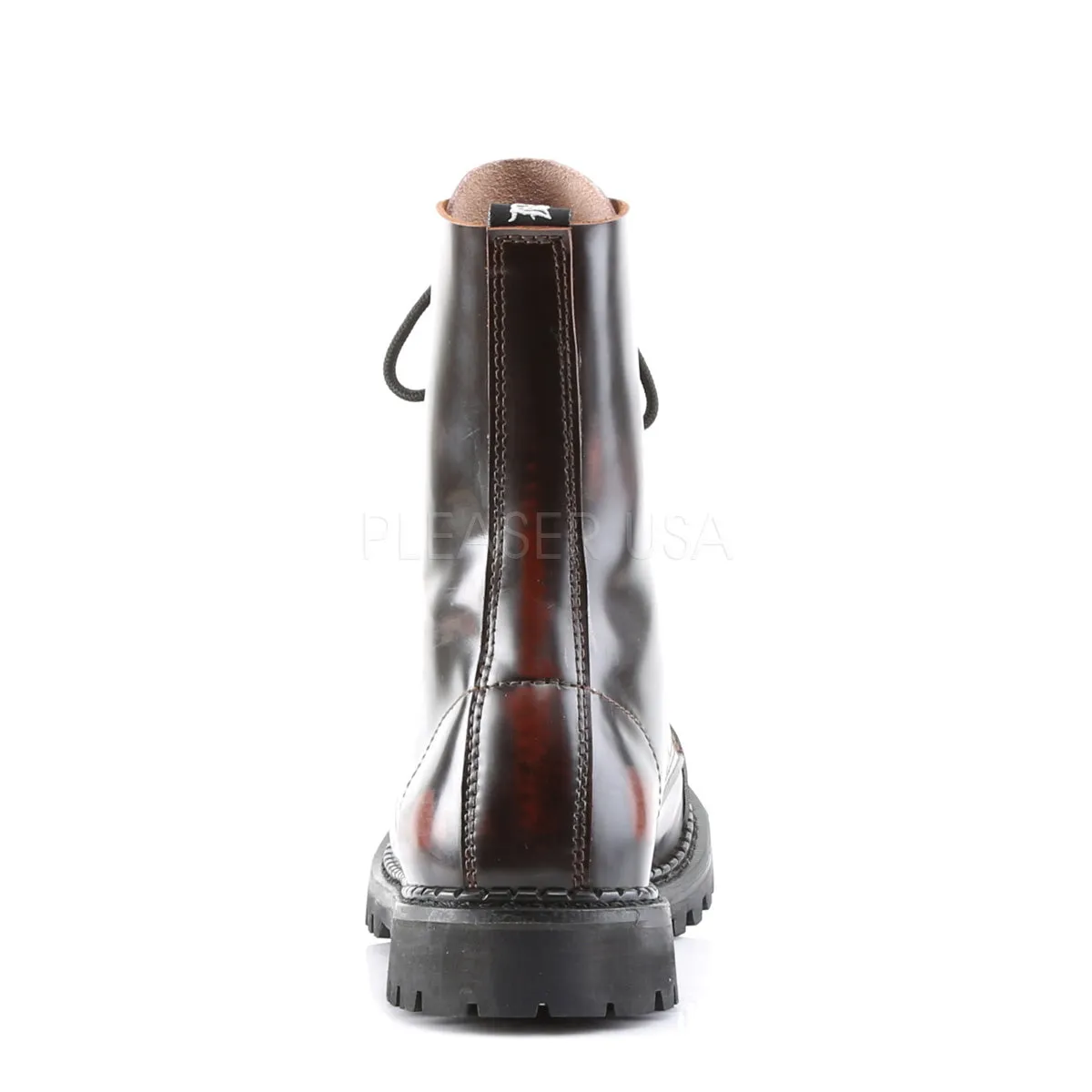 ROCKY-10  Burgundy Rub-Off Leather