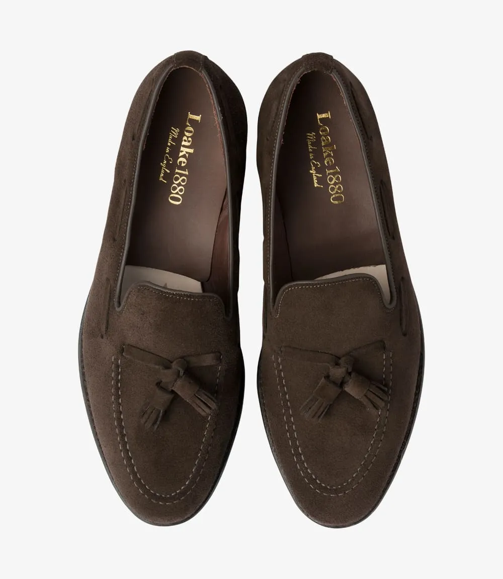 Russell Dark Brown Suede