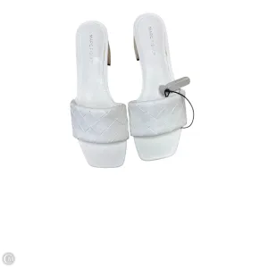 Sandals Heels Block By Marc Fisher In White, Size: 8.5