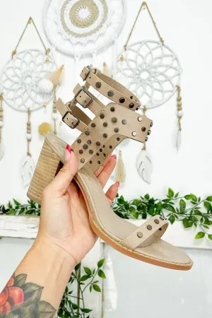 Size 6, 6.5, 10 // Studded Block Heel Sandals
