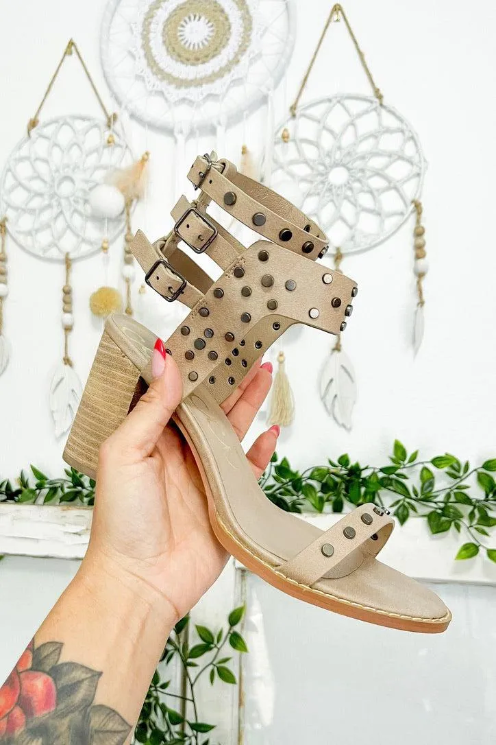 Size 6, 6.5, 10 // Studded Block Heel Sandals