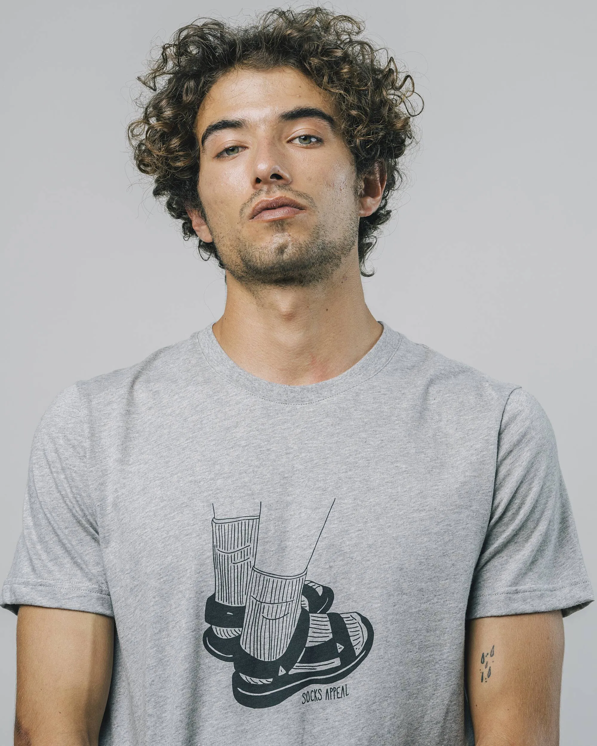 Socks Appeal Grey T-Shirt