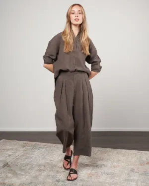 spring dolman shirt - dark oak