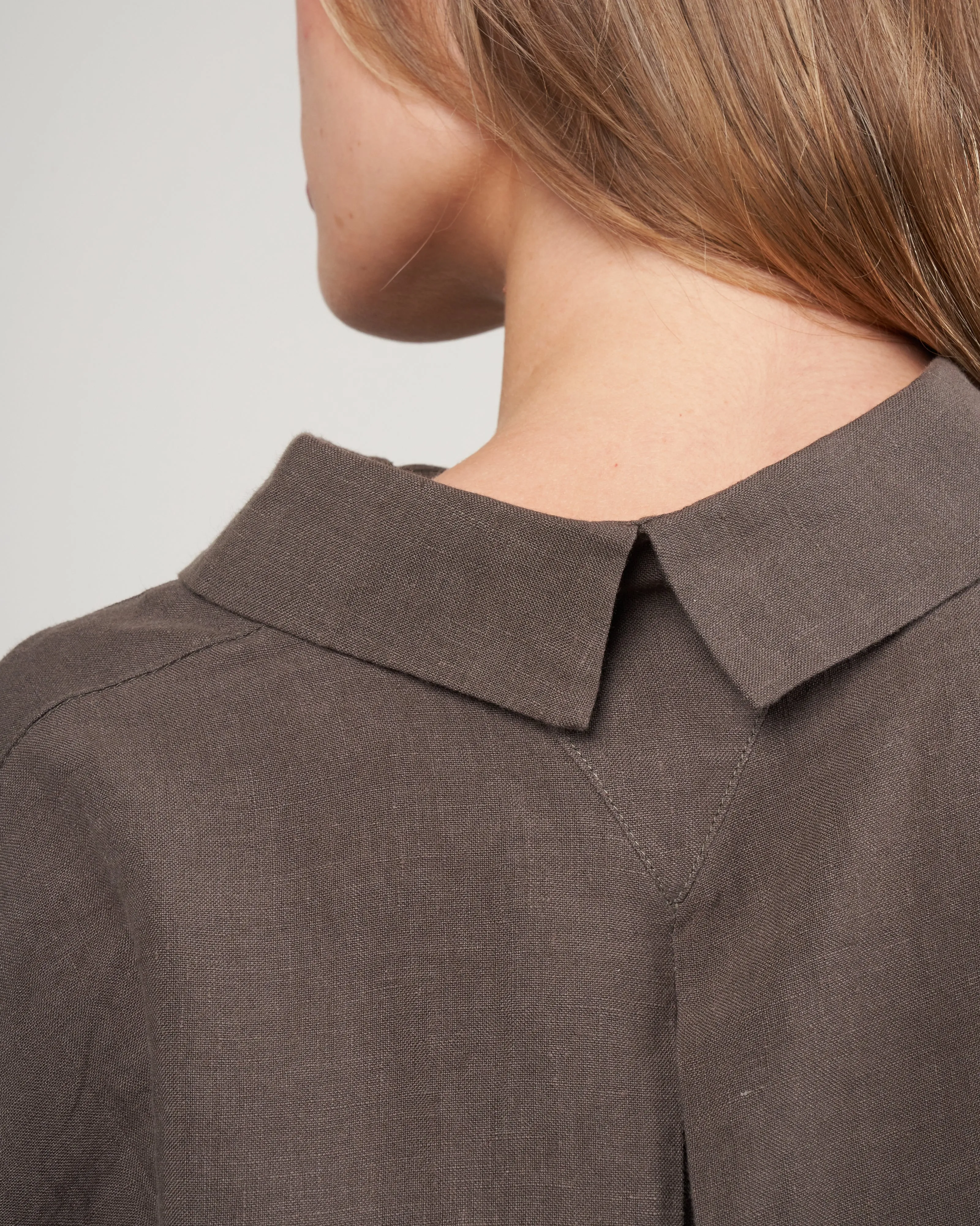 spring dolman shirt - dark oak