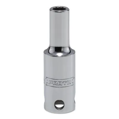 Stanley® Products Tether-Ready Drive Deep Sockets, 1/2 in Drive, 24 mm, 1 17/32 in L, 12 Points, 5424M-TT