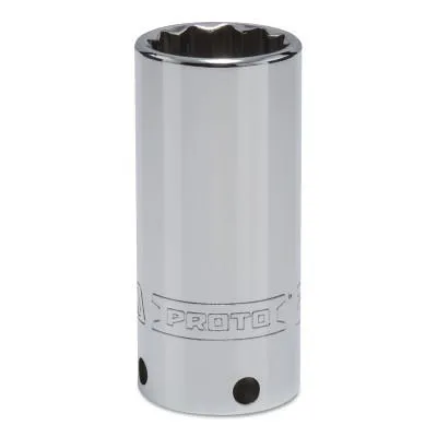 Stanley?? Products Tether-Ready Drive Deep Sockets, 3/8 in Drive, 23 mm, 2 3/4 in L, 12 Points, 5023M-TT