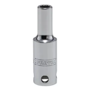 Stanley?? Products Tether-Ready Drive Deep Sockets, 3/8 in Drive, 5/8 in, 1 1/8 in L, 12 Points, 5220-TT