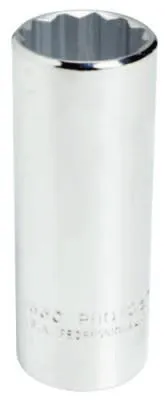 Stanley® Products Torqueplus Deep Sockets, 1/2 in Drive, 1 7/16 in Opening, 12 Points, 5346