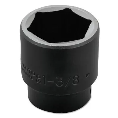 Stanley?? Products Torqueplus Impact Sockets, 1/2 in Drive, 1 3/8 in Opening, 6 Points, 7444H