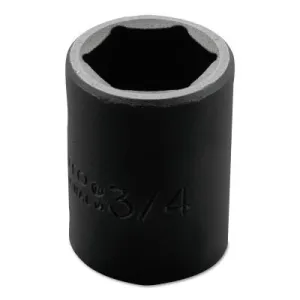 Stanley® Products Torqueplus Impact Sockets, 1/2 in Drive, 3/4 in Opening, 6 Points, 7424H