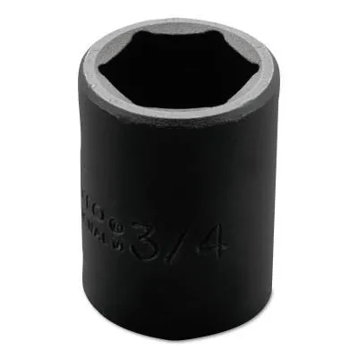Stanley® Products Torqueplus Impact Sockets, 1/2 in Drive, 3/4 in Opening, 6 Points, 7424H