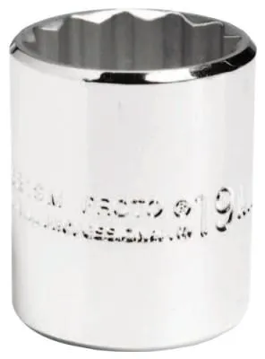 Stanley?? Products Torqueplus Metric Sockets 3/8 in, 3/8 in Drive, 7 mm, 12 Points, 5207M