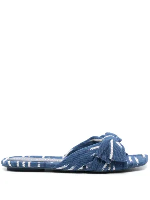 Stuart Weitzman Sofia patterned slides