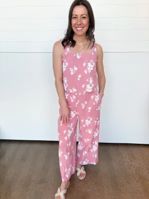 The Rachel Floral Print Tank   Pants Set