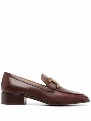 Tod's chain-detail leather loafers
