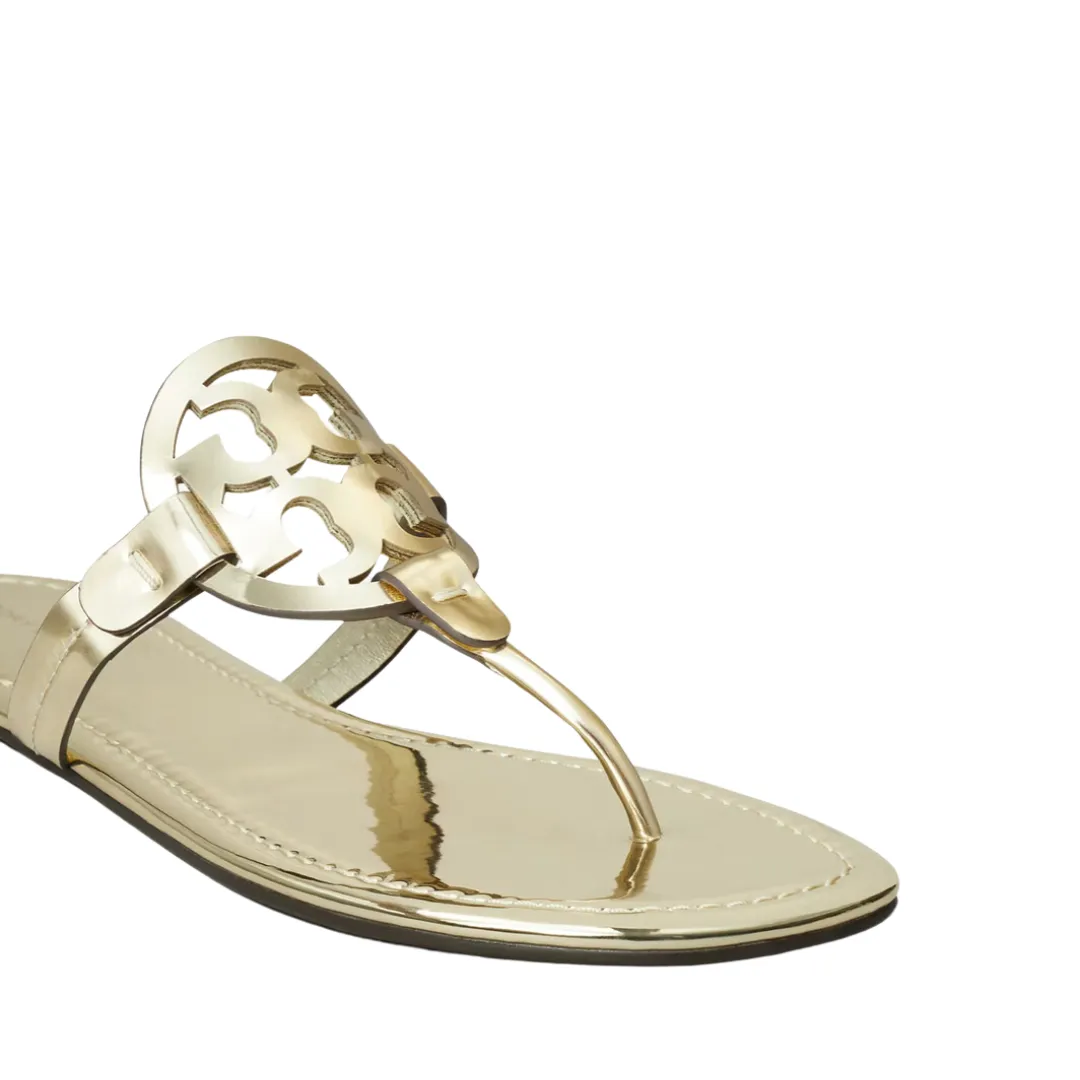Tory Burch Miller Mirror Sandals - Gold