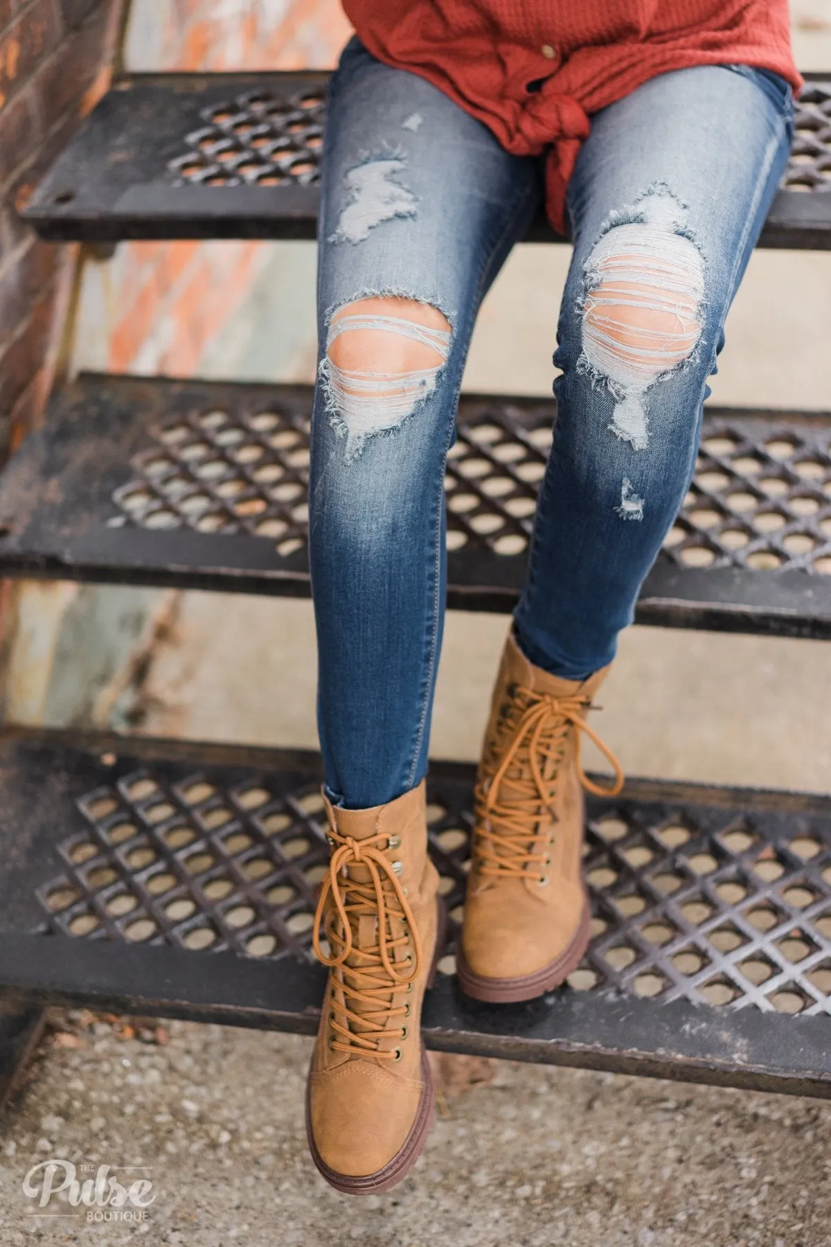 Very G Colonel Sanders Boots- Tan
