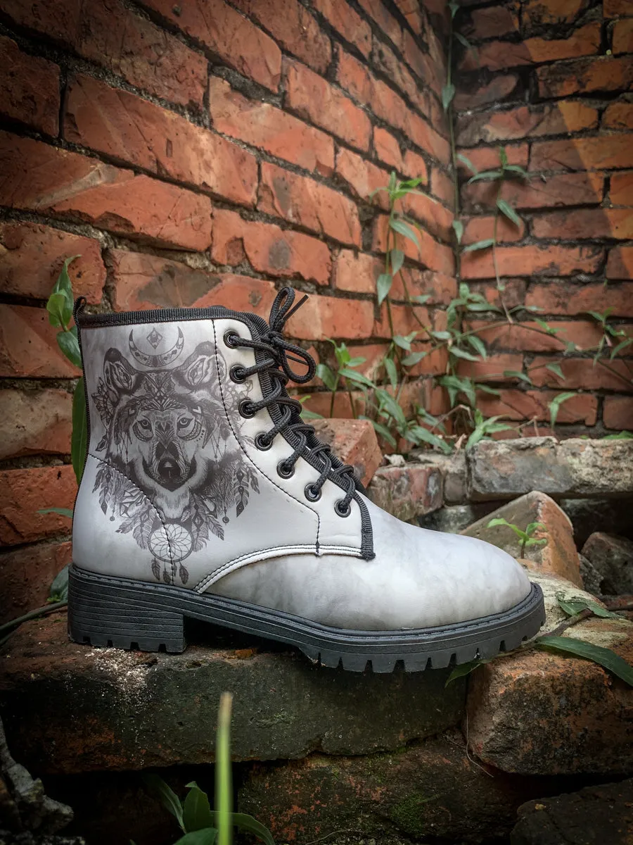 Werewolf Grey Combat Boot
