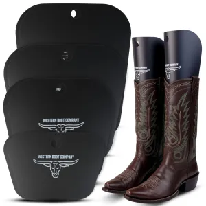 Western Boot Company Cowboy Shaft Shapers - 10.5" 6 PAIR (12 PIECES) LARGE
