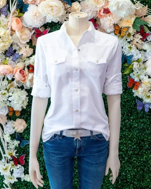 Western Pearl Snaps Tailored Shirt