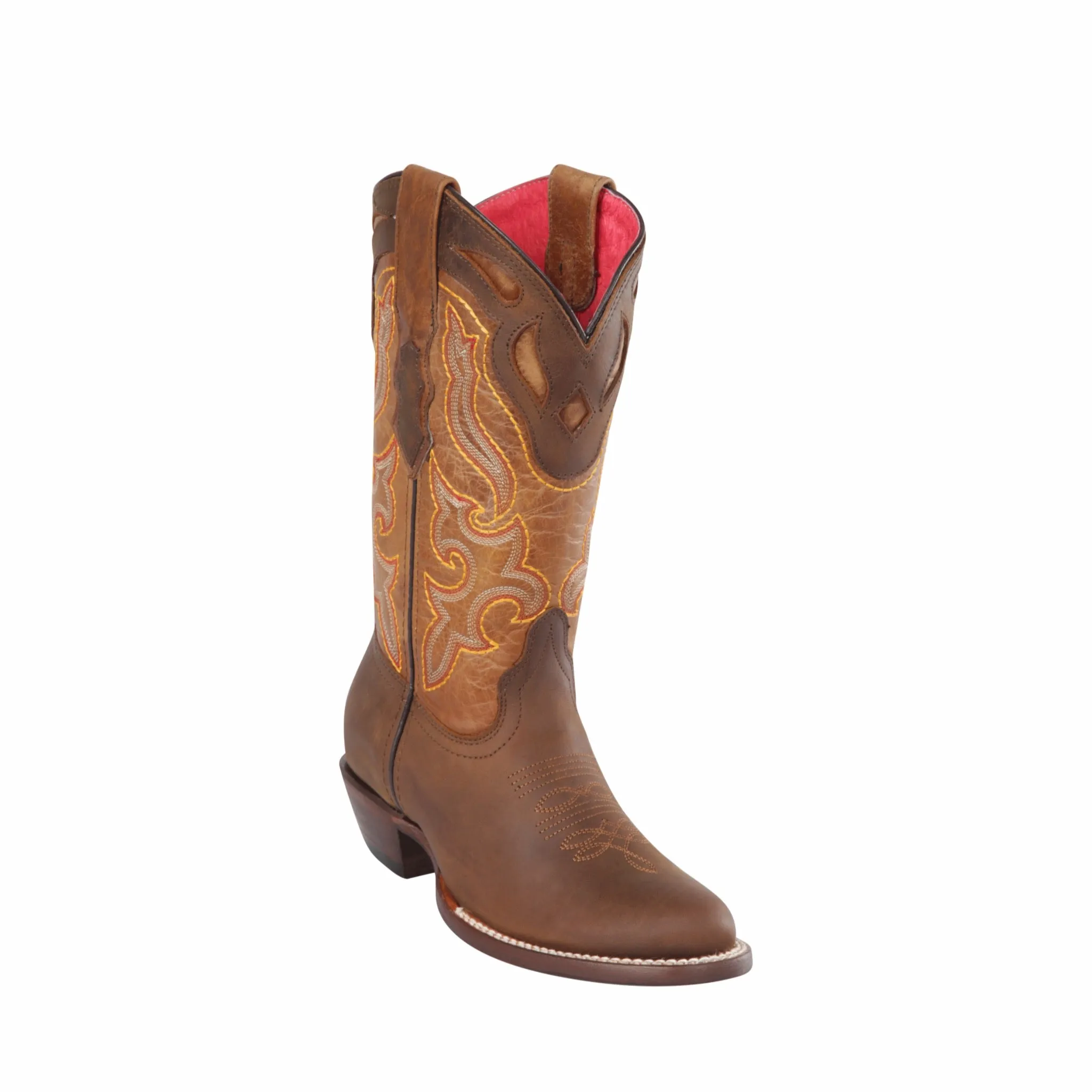 Women's Quincy Leather Boots Round Toe