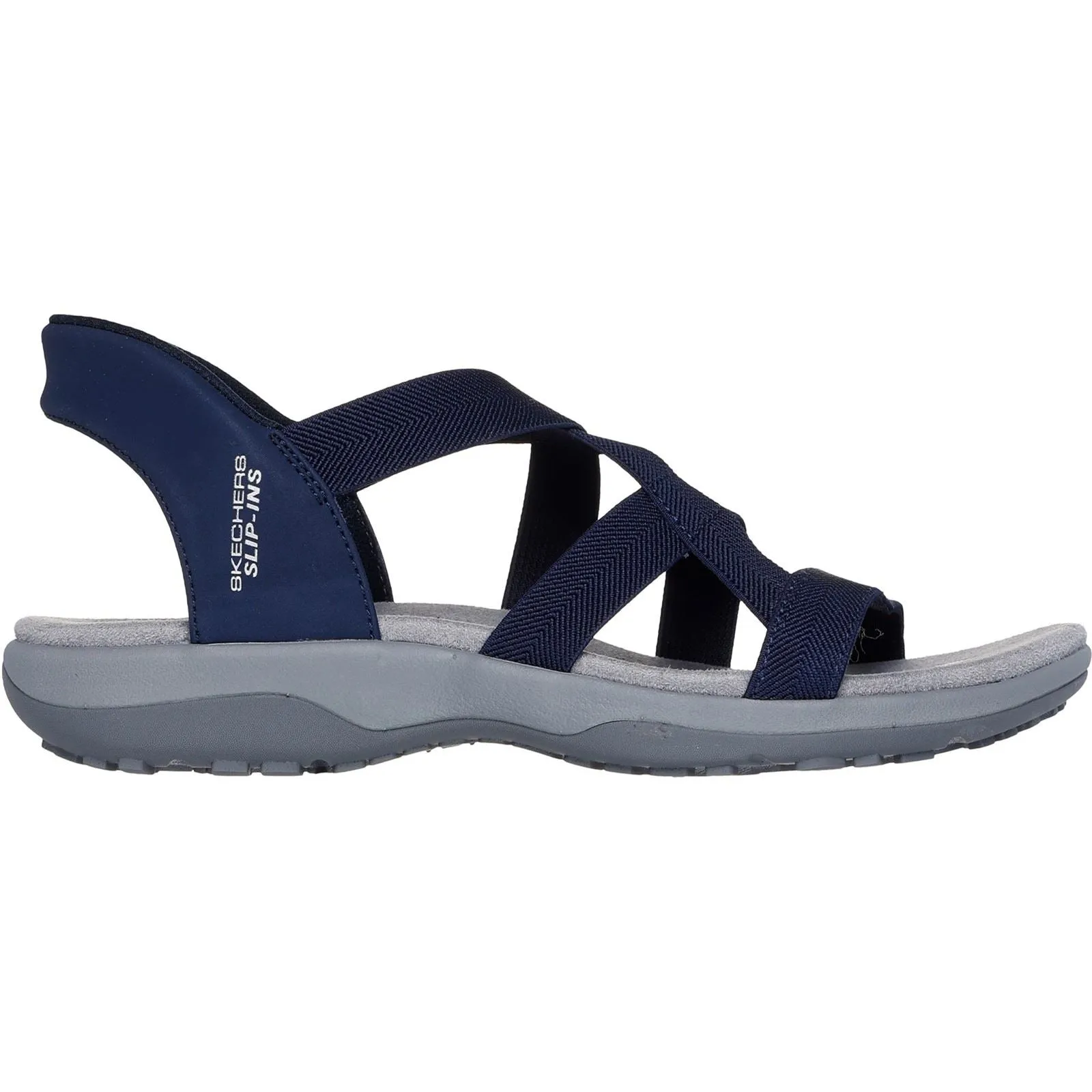 Women's Wide Fit Skechers 163460 Slip-ins Reggae Slim Stretch Flex Sandals